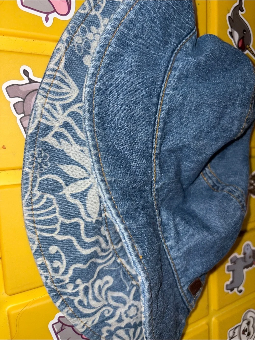 Kids Denim Bucket Hat - Blue